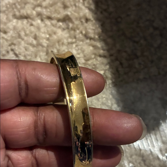 Monet Gold-Tone Bangle Bracelet - Picture 4 of 5